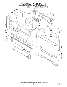 02 - Control Panel Parts parts for Whirlpool Range WFG381LVS2 from AppliancePartsPros.com