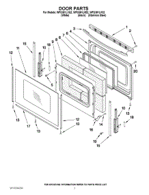 05 - Door Parts parts for Whirlpool Range WFG381LVS2 from AppliancePartsPros.com