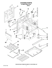 03 - Chassis Parts parts for Whirlpool Range WDE151LVQ01 from AppliancePartsPros.com