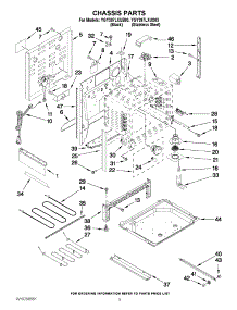 03 - Chassis Parts parts for Whirlpool Range YGY397LXUB03 from AppliancePartsPros.com