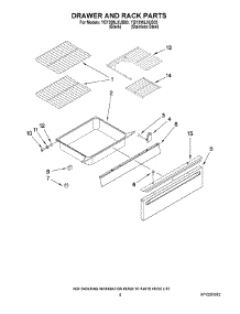 05 - Drawer And Rack Parts parts for Whirlpool Range YGY399LXUB03 from AppliancePartsPros.com