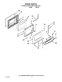 04 - Door Parts parts for Whirlpool Range GY397LXUT03 from AppliancePartsPros.com