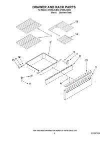 05 - Drawer A parts for Whirlpool Range GY399LXUS02 from AppliancePartsPros.com