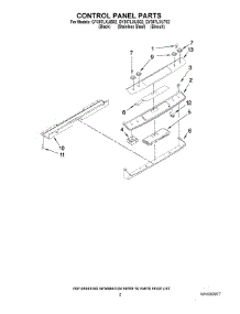 02 - Control Panel Parts parts for Whirlpool Range GY397LXUS02 from AppliancePartsPros.com