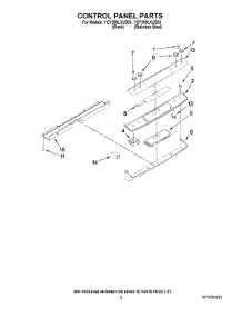 02 - Control Panel Parts parts for Whirlpool Range YGY399LXUS03 from AppliancePartsPros.com