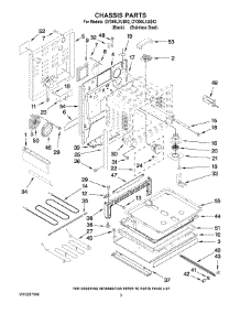 03 - Chassis Parts parts for Whirlpool Range GY399LXUB02 from AppliancePartsPros.com