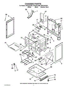03 - Chassis Parts parts for Whirlpool Range WFE324LWS0 from AppliancePartsPros.com