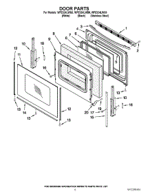 05 - Door Parts parts for Whirlpool Range WFE324LWS0 from AppliancePartsPros.com
