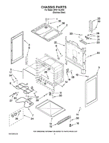 03 - Chassis Parts parts for Whirlpool Range WFE114LWS0 from AppliancePartsPros.com