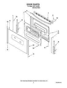 05 - Door Parts parts for Whirlpool Range WFE114LWS0 from AppliancePartsPros.com