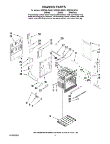 03 - Chassis Parts parts for Whirlpool Range GGE350LWQ00 from AppliancePartsPros.com