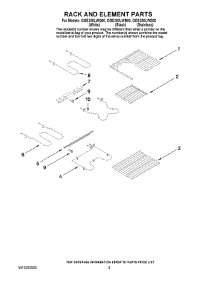 06 - Rack And Element Parts parts for Whirlpool Range GGE350LWQ00 from AppliancePartsPros.com