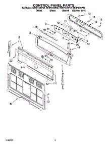 04 - Control Panel Parts parts for Whirlpool Range WERP4120PT2 from AppliancePartsPros.com