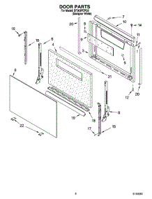 06 - Door Parts, Miscellaneous Parts parts for Whirlpool Range SF303PEPQ2 from AppliancePartsPros.com