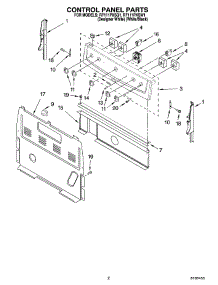 02 - Control Panel Parts parts for Whirlpool Range RF111PXSW1 from AppliancePartsPros.com