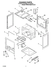 03 - Chassis Parts parts for Whirlpool Range RF110AXST1 from AppliancePartsPros.com
