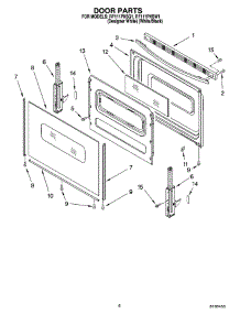 05 - Door Parts, Optional Parts (Not Included) parts for Whirlpool Range RF111PXSQ1 from AppliancePartsPros.com