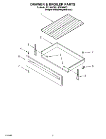 04 - Drawer & Broiler Parts parts for Whirlpool Range RF110AXSQ1 from AppliancePartsPros.com