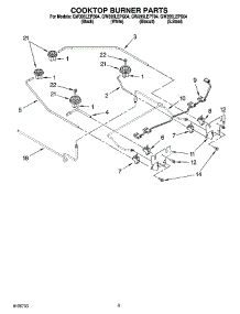 07 - Cooktop Burner Parts, Optional Parts parts for Whirlpool Range GW395LEPB04 from AppliancePartsPros.com