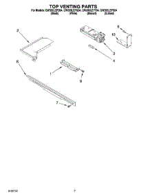 05 - Top Venting Parts parts for Whirlpool Range GW395LEPT04 from AppliancePartsPros.com