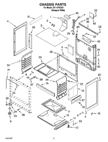 04 - Chassis Parts parts for Whirlpool Range SF111PXSQ1 from AppliancePartsPros.com