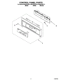 02 - Control Panel Parts parts for Whirlpool Range RS675PXGB15 from AppliancePartsPros.com