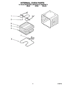 05 - Internal Oven Parts parts for Whirlpool Range RS675PXGB15 from AppliancePartsPros.com