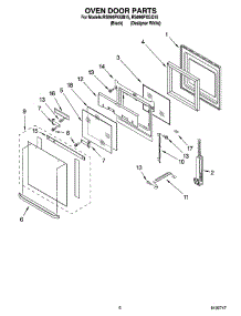 04 - Oven Door Parts parts for Whirlpool Range RS696PXGQ15 from AppliancePartsPros.com