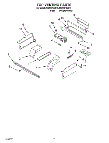 05 - Top Venting Parts parts for Whirlpool Range RS696PXGB15 from AppliancePartsPros.com