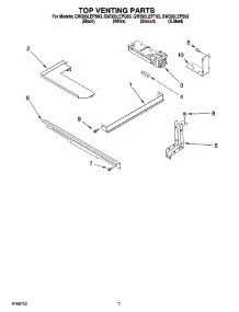 05 - Top Venting Parts parts for Whirlpool Range GW395LEPQ03 from AppliancePartsPros.com