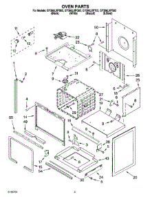 03 - Oven Parts parts for Whirlpool Range GY396LXPB02 from AppliancePartsPros.com
