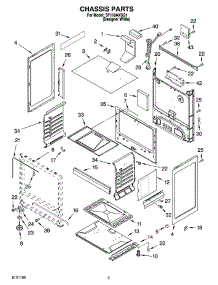 04 - Chassis Parts parts for Whirlpool Range SF110AXSQ1 from AppliancePartsPros.com