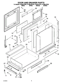 04 - Door And Drawer Parts parts for Whirlpool Range GY396LXPS02 from AppliancePartsPros.com