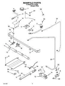 03 - Manifold Parts parts for Whirlpool Range SF111PXSQ0 from AppliancePartsPros.com