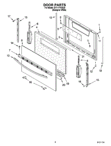 06 - Door Parts, Optional Parts (Not Included) parts for Whirlpool Range SF111PXSQ0 from AppliancePartsPros.com