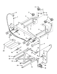 Manifold parts for Whirlpool Range SF367LSXQ0 from AppliancePartsPros.com