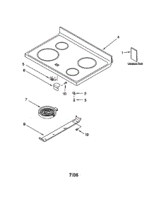 Cooktop parts for Whirlpool Range RF388LXGT4 from AppliancePartsPros.com