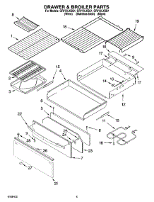 04 - Drawer & Broiler Parts parts for Whirlpool Range GR773LXSB1 from AppliancePartsPros.com