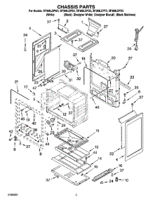04 - Chassis Parts parts for Whirlpool Range SF368LEPT3 from AppliancePartsPros.com