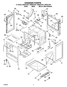 03 - Chassis Parts parts for Whirlpool Range GR563LXST1 from AppliancePartsPros.com