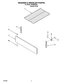 04 - Drawer & Broiler Parts parts for Whirlpool Range RF260BXSW0 from AppliancePartsPros.com