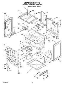 03 - Chassis Parts parts for Whirlpool Range RF369LXPB3 from AppliancePartsPros.com