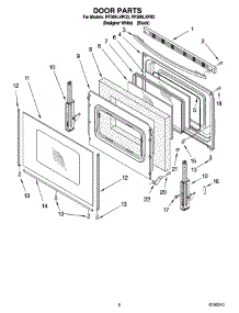 05 - Door Parts, Optional Parts (Not Included) parts for Whirlpool Range RF369LXPB3 from AppliancePartsPros.com