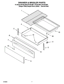 05 - Drawer & Broiler Parts, Optional Parts parts for Whirlpool Range RF196LXMB4 from AppliancePartsPros.com