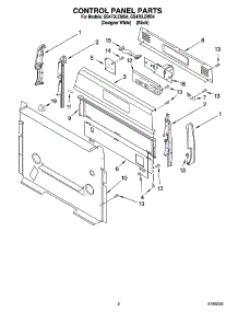 02 - Control Panel Parts parts for Whirlpool Range GS470LEMQ4 from AppliancePartsPros.com