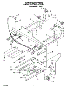 03 - Manifold Parts parts for Whirlpool Range GS470LEMQ4 from AppliancePartsPros.com