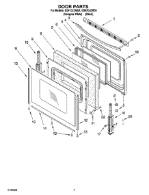 05 - Door Parts parts for Whirlpool Range GS470LEMQ4 from AppliancePartsPros.com