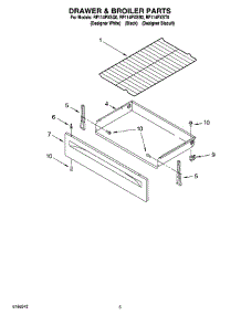 04 - Drawer & Broiler Parts parts for Whirlpool Range RF114PXST0 from AppliancePartsPros.com