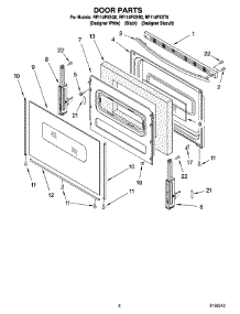 05 - Door Parts, Optional Parts (Not Included) parts for Whirlpool Range RF114PXST0 from AppliancePartsPros.com