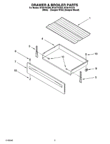 04 - Drawer & Broiler Parts parts for Whirlpool Range RF261PXSQ0 from AppliancePartsPros.com